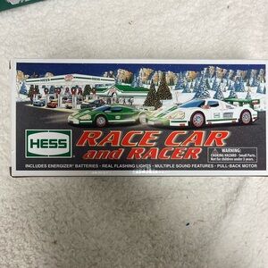 2009 Hess Toy Truck Race Car and Racer with Lights & Sound New In Box